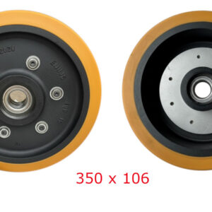 Bánh xe nâng điện Pu Linde 350 x 106