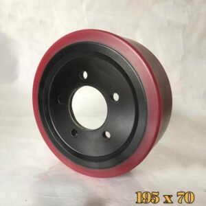 Bánh xe nâng điện pu Xilin 195x70