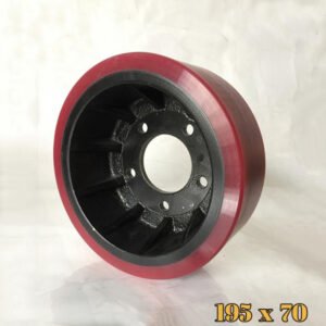 Bánh xe nâng điện pu Xilin 195x70